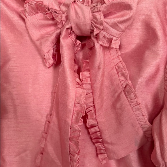 Elizabeth Wilson Pink Ruffled Top - Picture 3 of 6